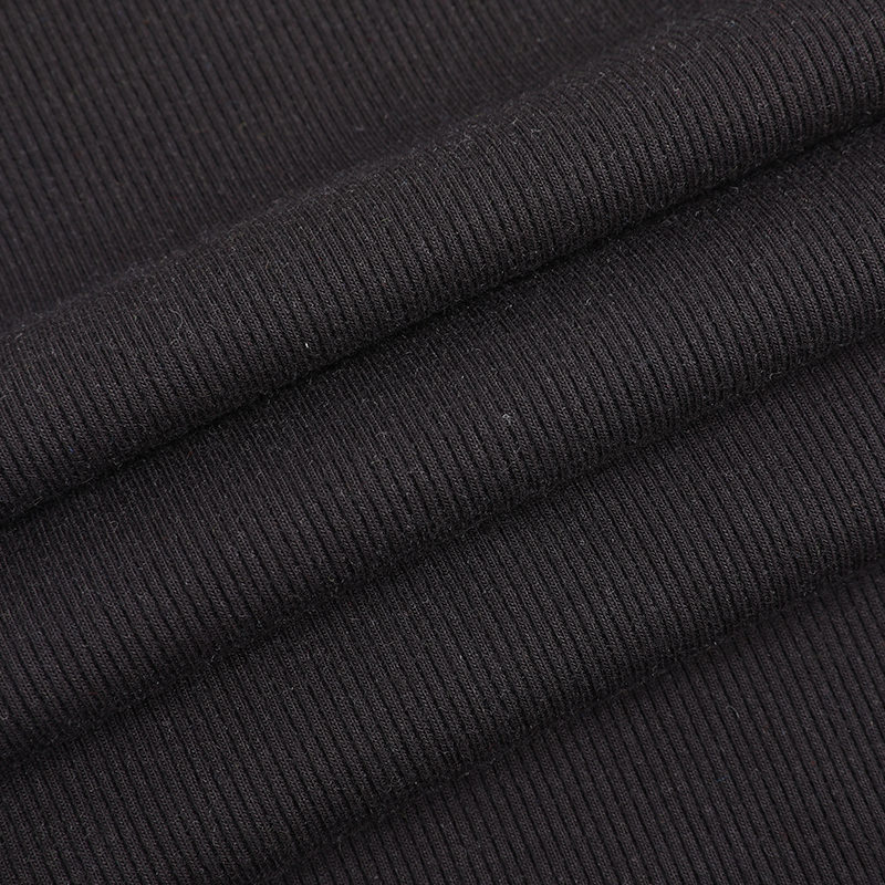 21s T/R + 30D Vollplattierter 2x2-Spandex-Rippstrick